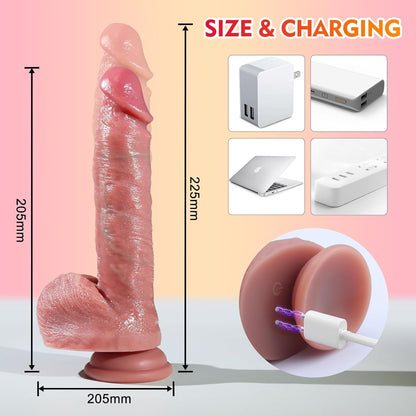 Sensualist  Strong Stretching And Vibrating Stimulates Warm Heating Dildo Sweetstoy