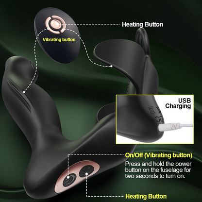 Elysium – Heated Vibrating Prostate Massager with Dual Motors & Remote Control