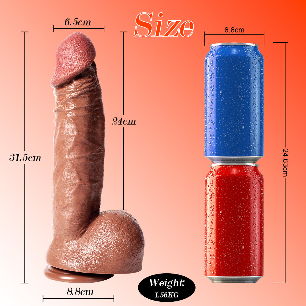 9.44inch Realistic Dildo Soft Material & Easy to Bend