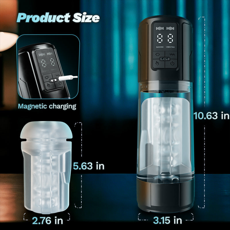 Iron Man-Male Stroker with Adaptive Suction and Precision Vibration