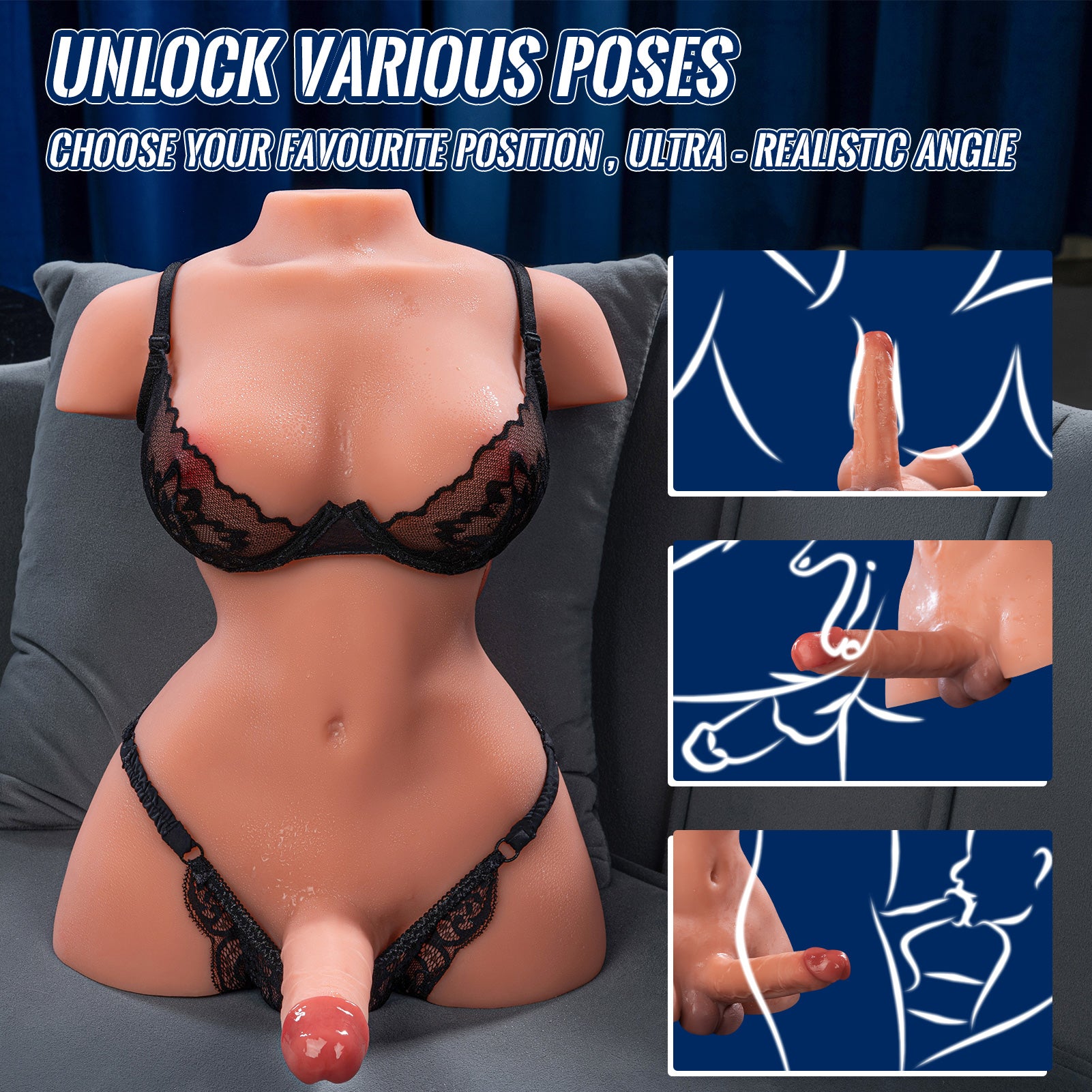 April Shemale Sex Doll Big Boobs Big Cock Wheaten 18.3lb