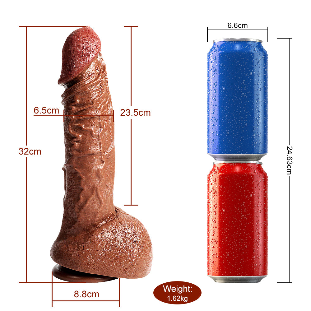 9.25inch Realistic Penis Texture Strong Suction Cup Soft and Flexible