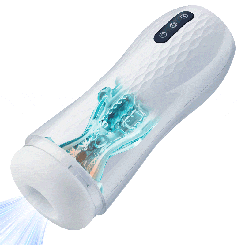 Smart Voice-Control Male Stroker with Heating Base, 5 Suction Modes & 10 Vibration Settings
