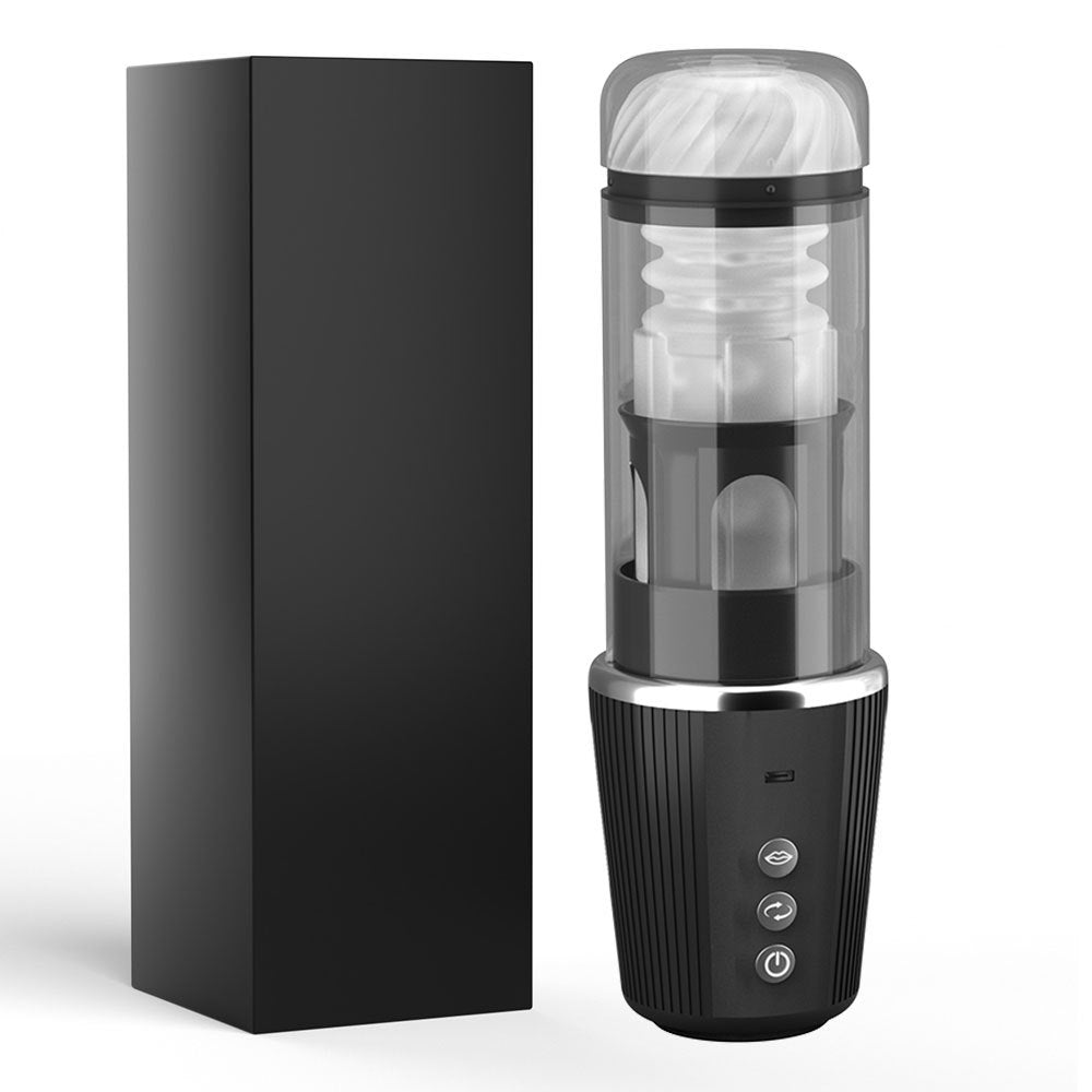 Widowmaker-Rotating Male Stroker with Suction & Inflation Control