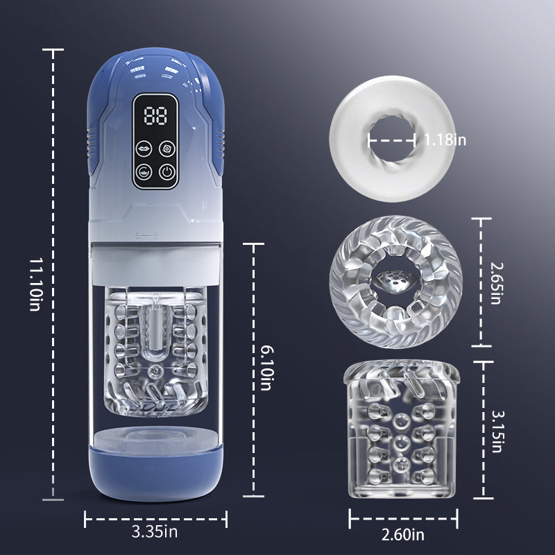 Empyrean-Automatic Male Stroker with Rotation, Suction and Precision Vibration