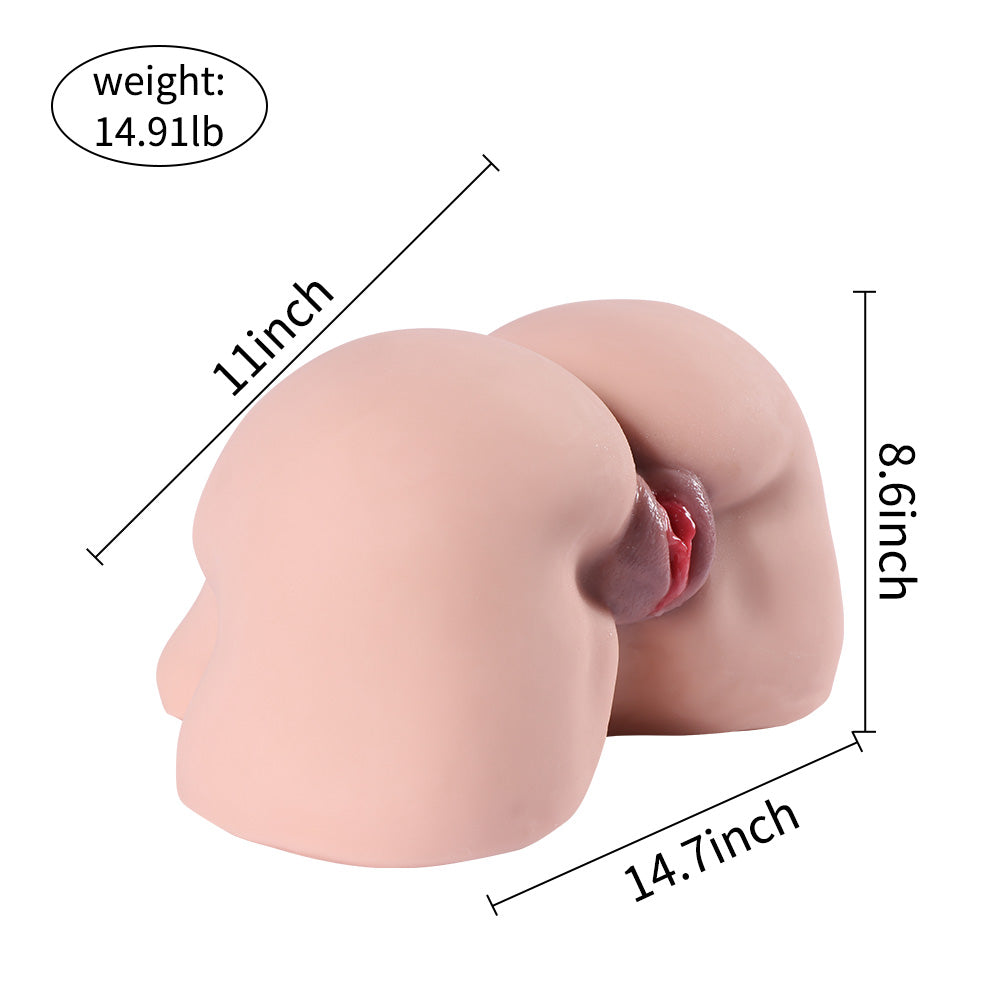14.91lb male masturbation fat butt realistic double channel