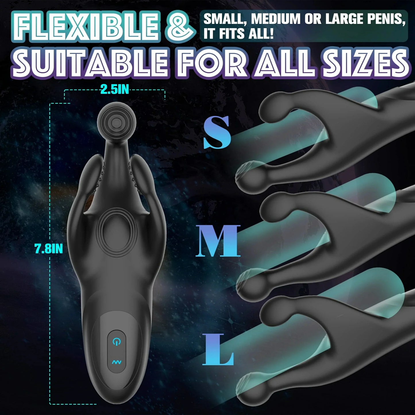 Quench Dual-Stimulation Stroker Glans Vibrator & Dynamic Stimulation