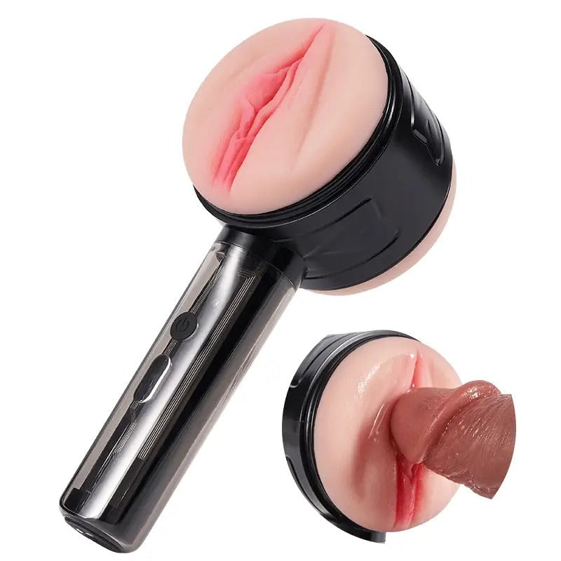 Dottore Vibrating Masturbator – 2-in-1 Handheld Pleasure Device