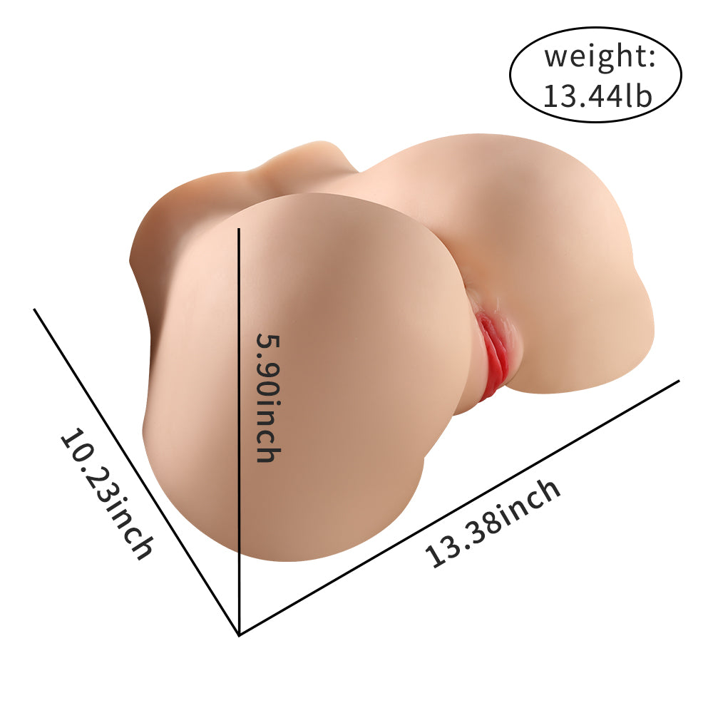13.44lb Realistic Butt Pussy Ass Male Masturbator with Virgin Tight Labia