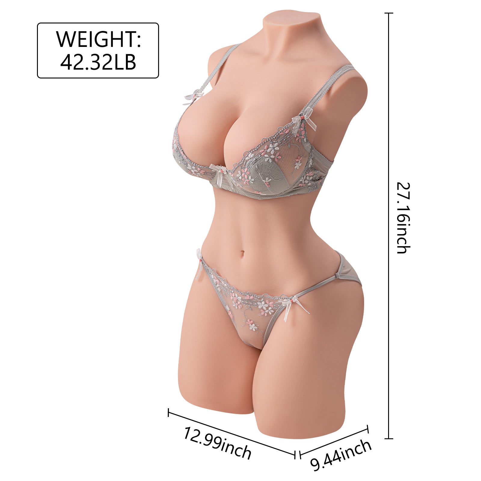 42.32lb Erica sex doll realistic big breasts temptation and spiral particle double channel