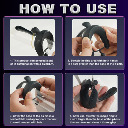 Cock Ring for Couples 7 Vibration Modes Penis Vibrator Penis Ring Sweetstoy