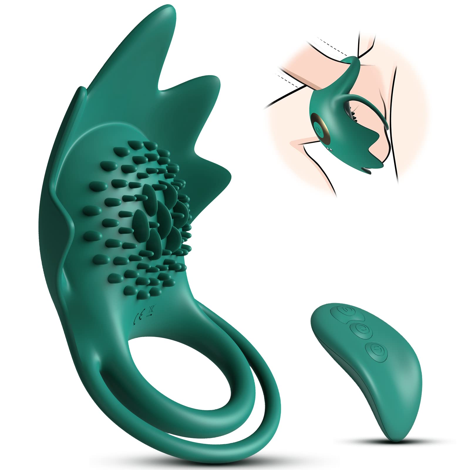 Vibrating Cock Ring for Men – 10 Modes Silicone Stamina Support Ring