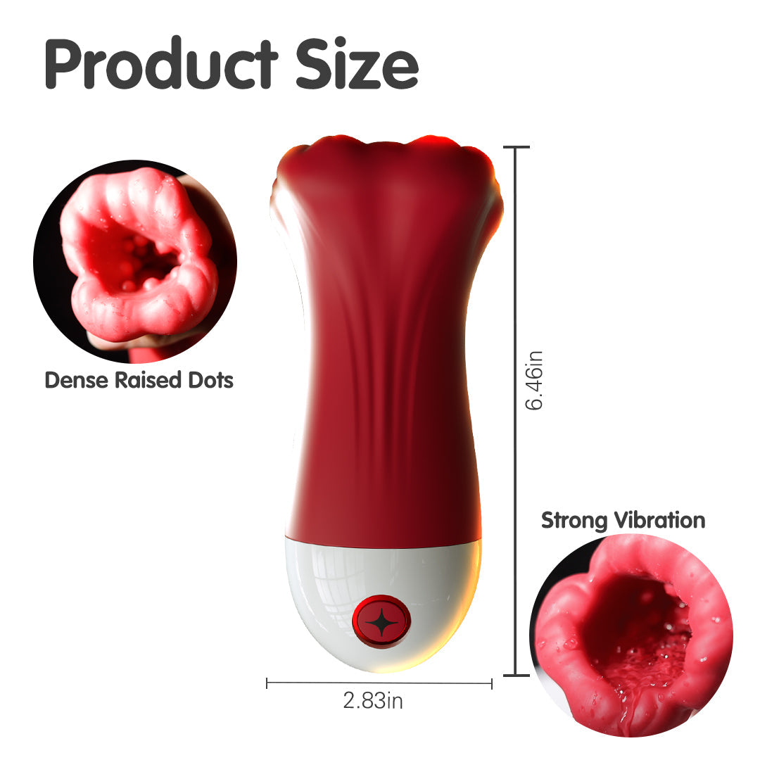Big Mouth Flower – Penis Training Masturbator with 10 Vibrations