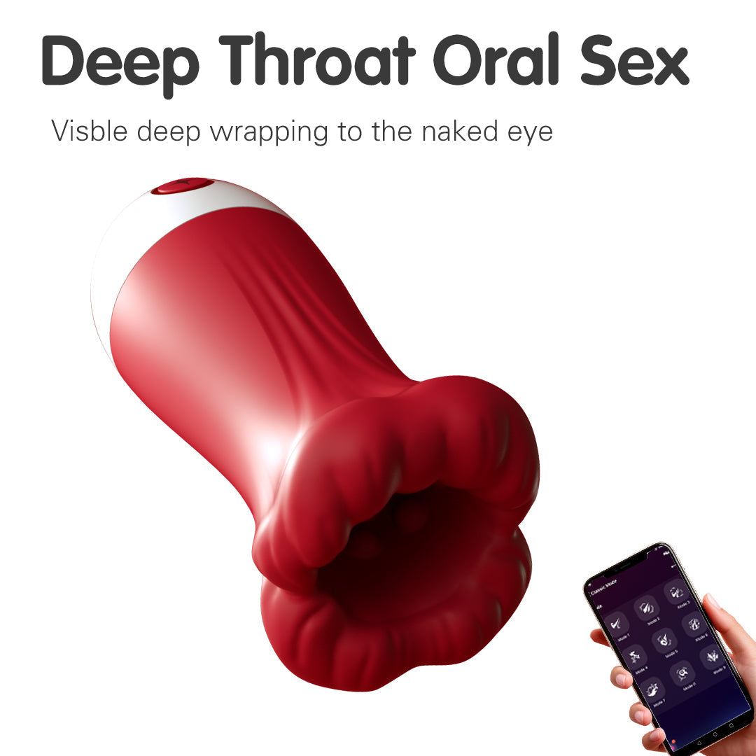 Big Mouth Flower – Penis Training Masturbator with 10 Vibrations