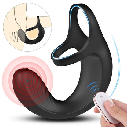 Anal Vibrators for Men 9 Modes Vibrating Prostate Massager with Cock Ring