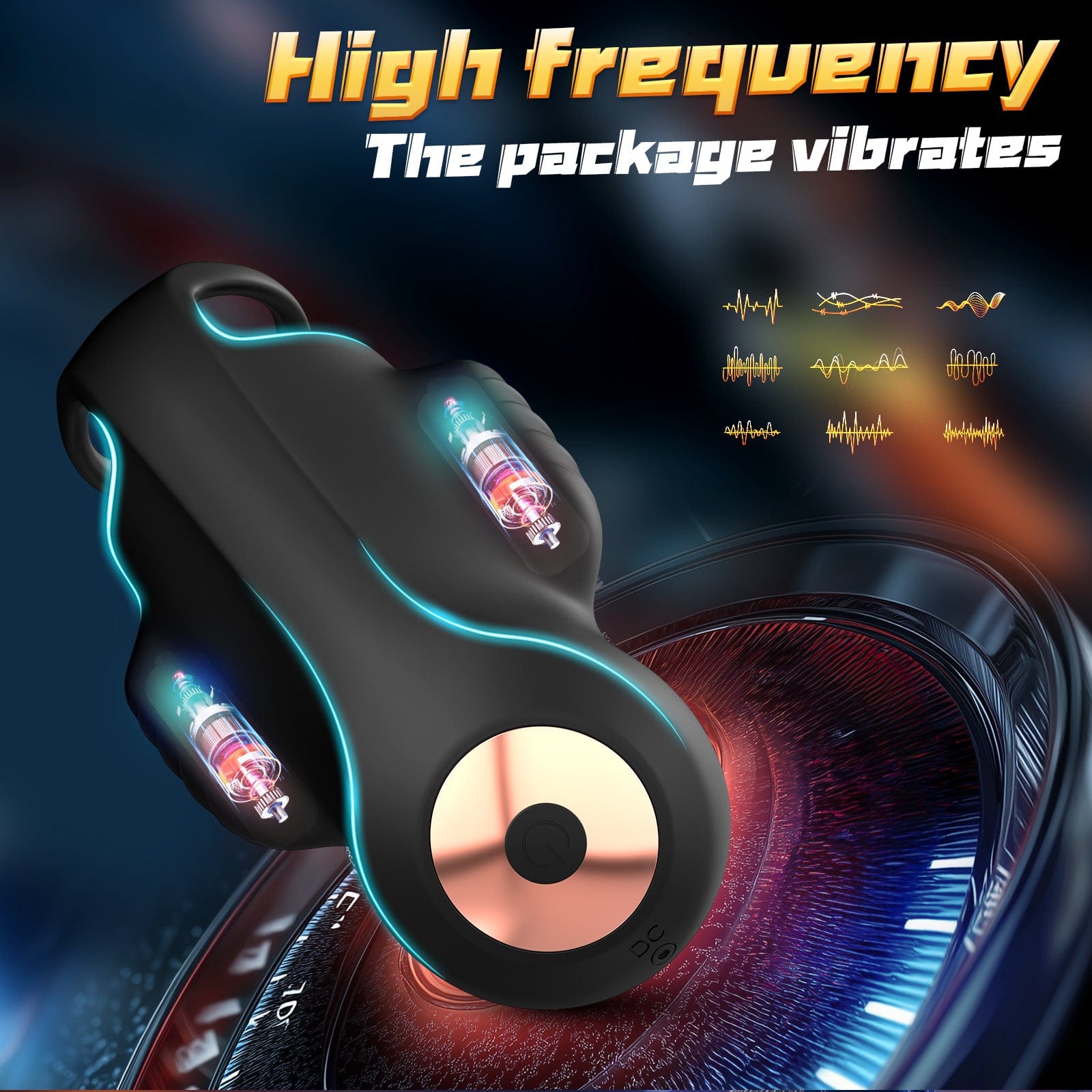 APP-Controlled Male Trainer – Double Vibration & Locking Ring
