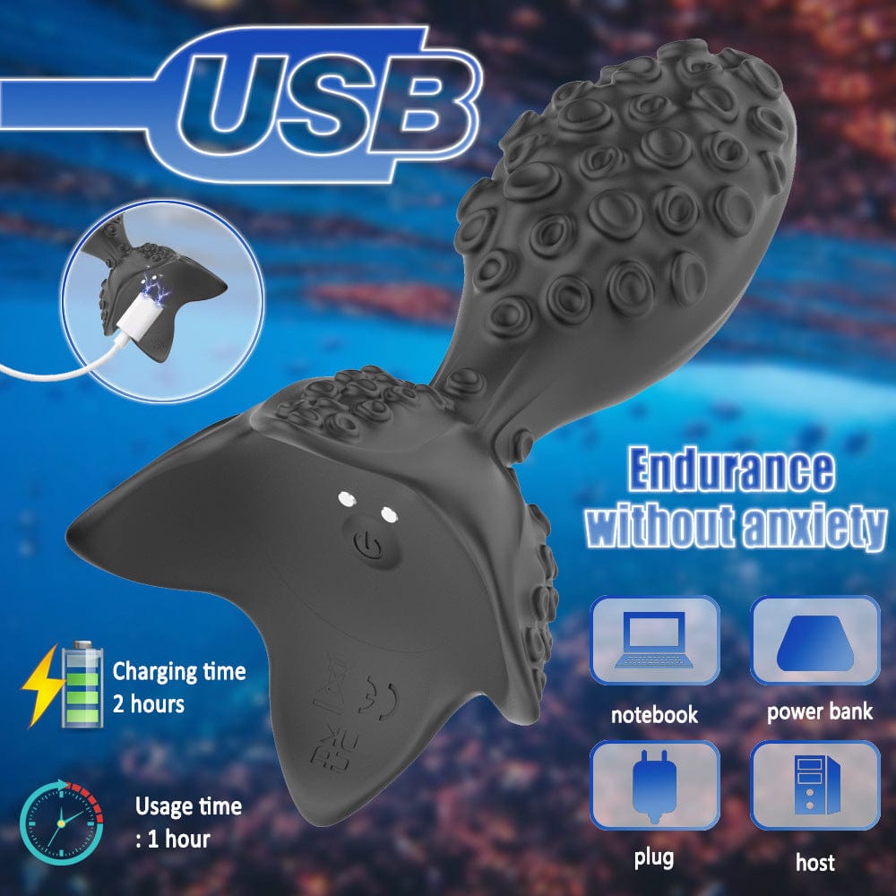 Octa P7 Rotating Prostate Plug with Remote-Controlled Vibration & 360° Rotation