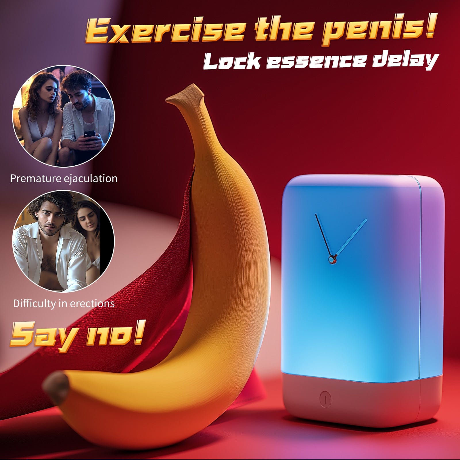 APP-Controlled Male Trainer – Double Vibration & Locking Ring