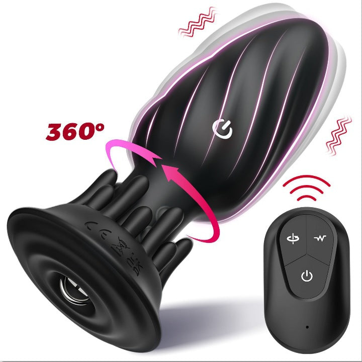 9-Mode Rotating Anal Plug – Waterproof, Quiet, Prostate & Anal Pleasure