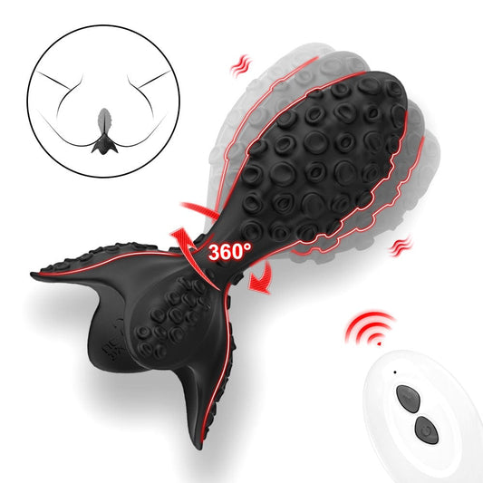 Octa P7 Rotating Prostate Plug with Remote-Controlled Vibration & 360° Rotation