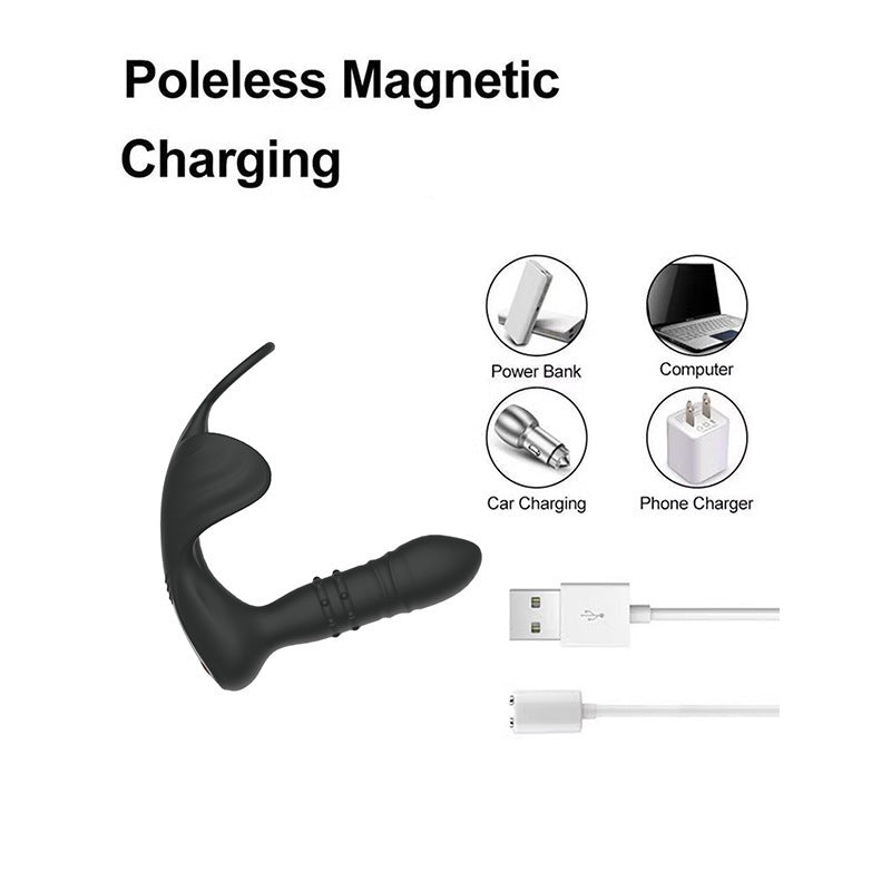 Anal Massager with Precision Thrusting & Vibration
