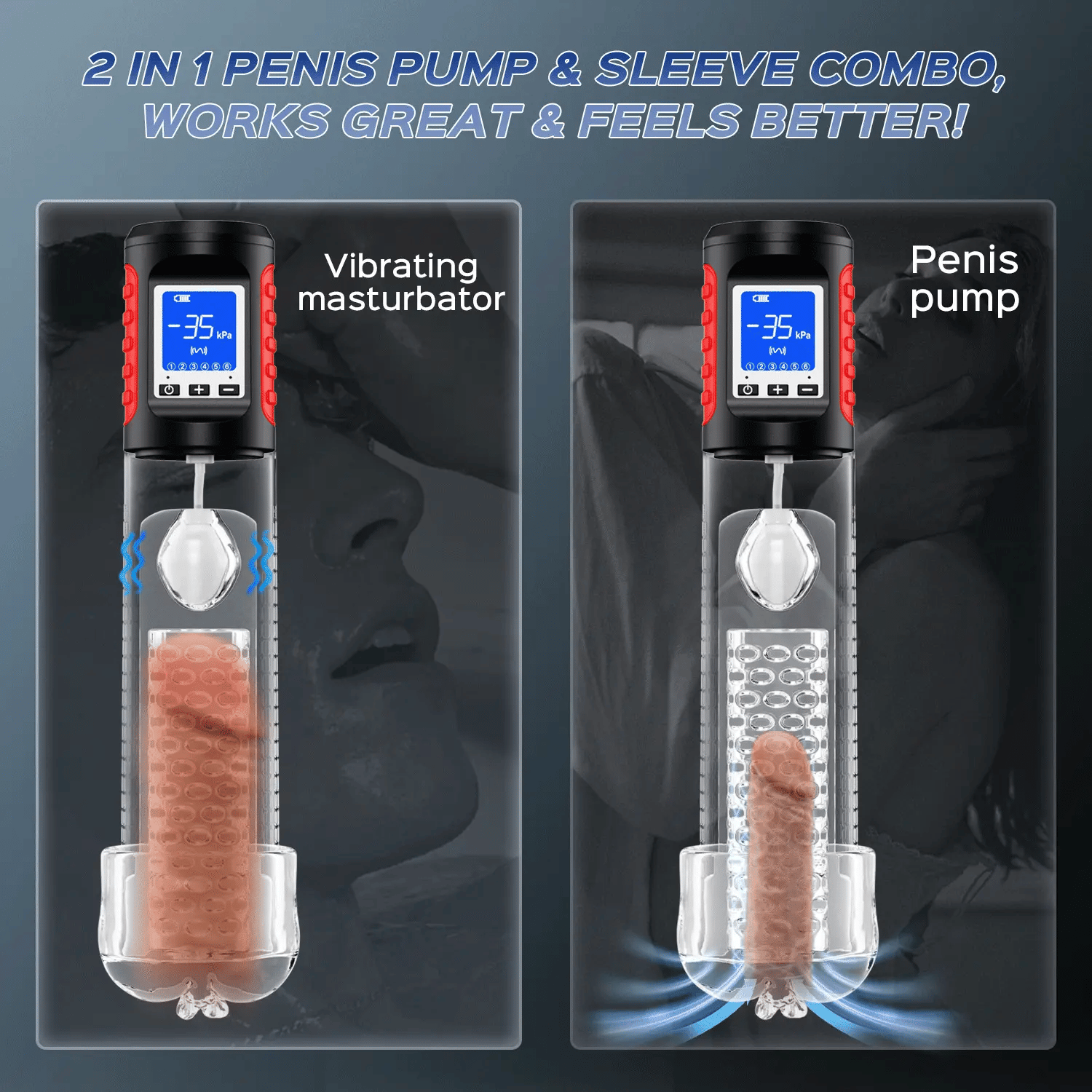 Odin Automatic Male Masturbator – 2-in-1 Vibrating Penis Pump with Sleeve