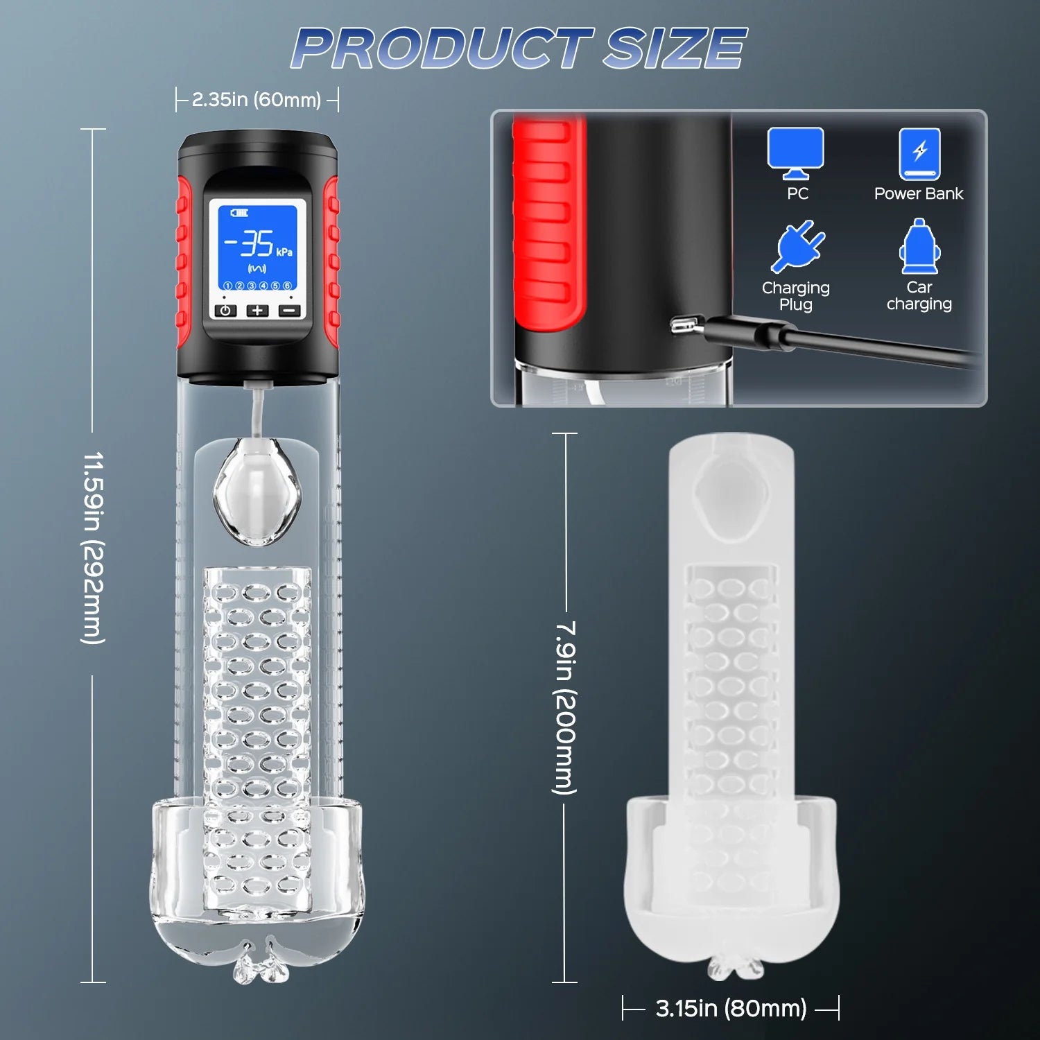 Odin Automatic Male Masturbator – 2-in-1 Vibrating Penis Pump with Sleeve