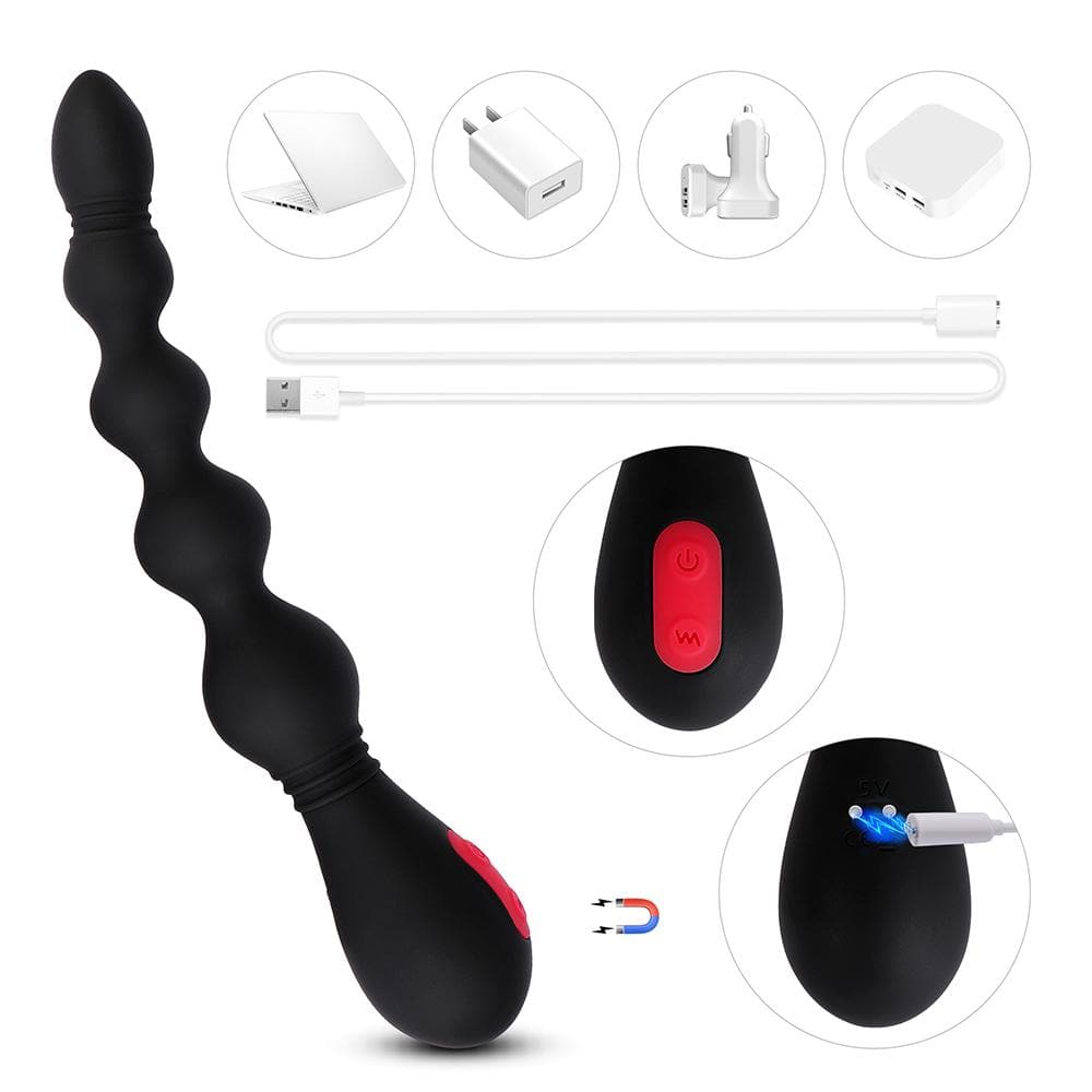 9 Modes Silicone Vibrator: Smooth, Sensitive-Skin Safe, Waterproof for Tub/Shower Use