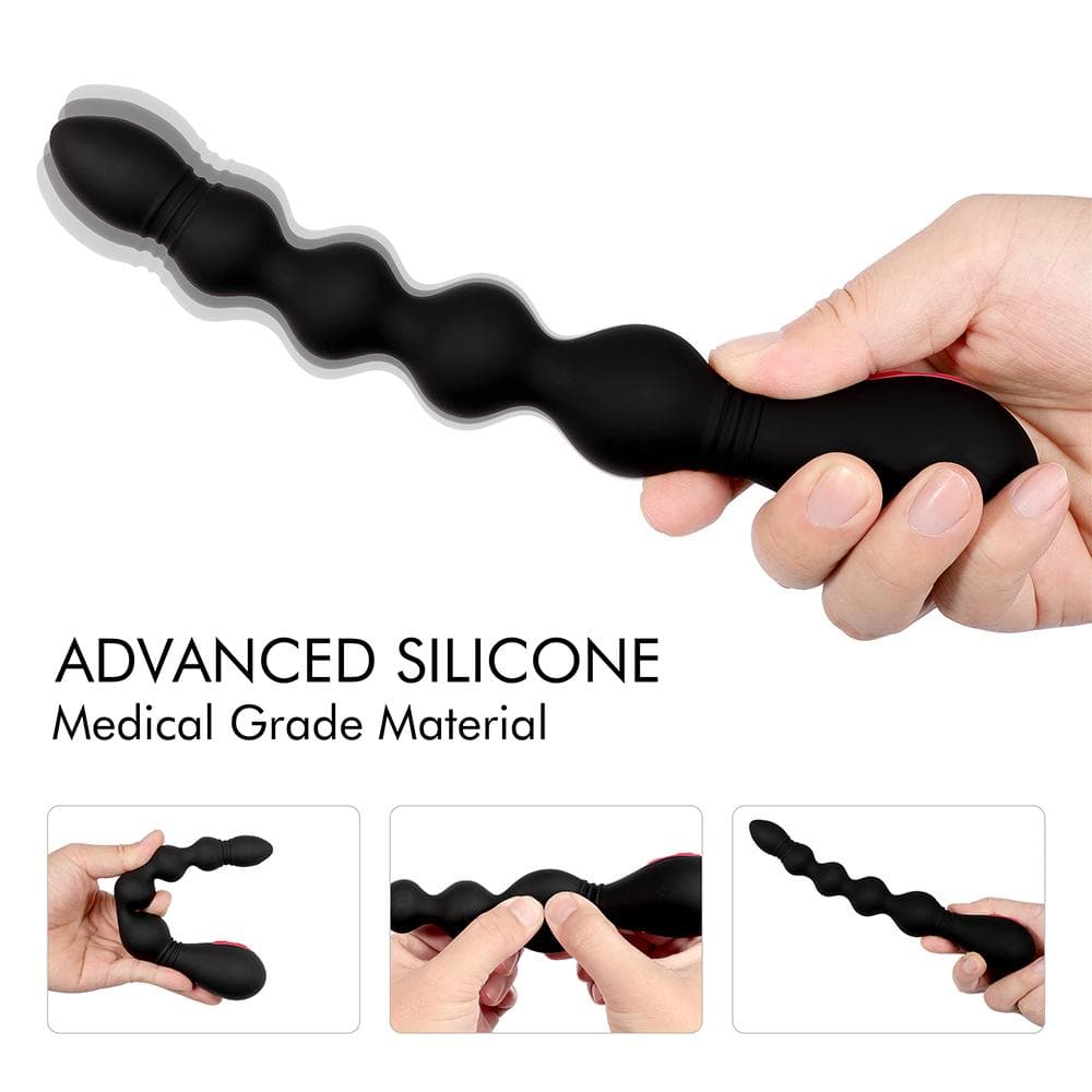 9 Modes Silicone Vibrator: Smooth, Sensitive-Skin Safe, Waterproof for Tub/Shower Use