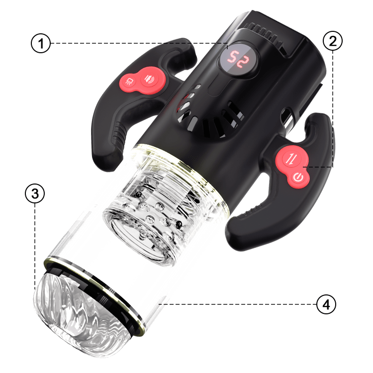 Titanium Warrior Pro – Sucking, Rotating & Thrusting Male Masturbator