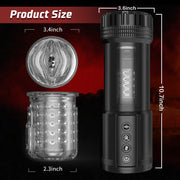 Precision Male Stroker with Air-Pressure Stimulation, Thrusting Motion & — alternate product angle