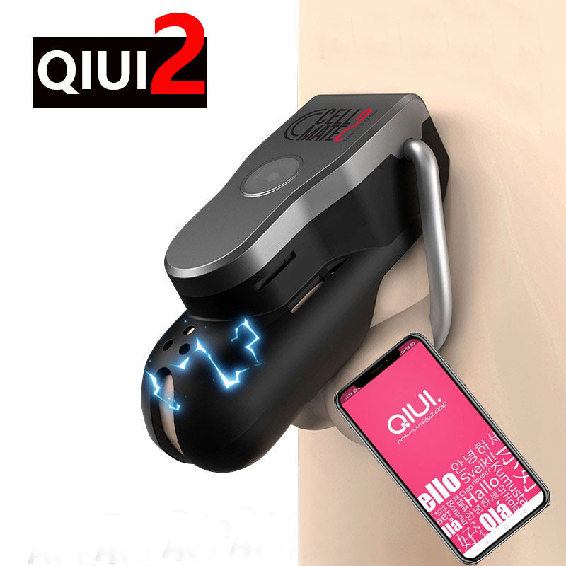 QIUI 2 - APP Control Electric Shock Male Chastity Device