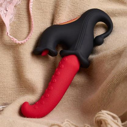 Polite Sinner 4-in-1 thrusting silicone vibrator – product view 8