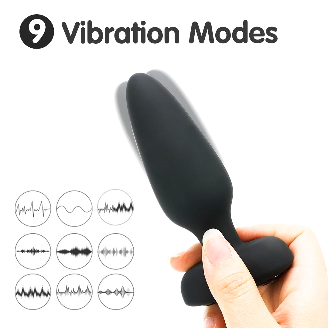 Visual Rivet RCT Vibrating Butt Plug – Rechargeable Wireless Anal Toy with Remote