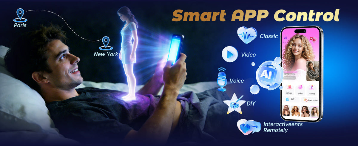 AI App-Controlled Triple-Motor Male Masturbator – 9 Modes