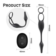 Prostate stimulator with remote control accessory view