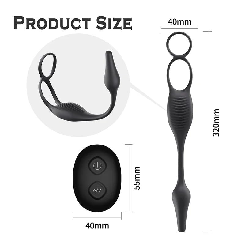 Prostate stimulator with remote control accessory view