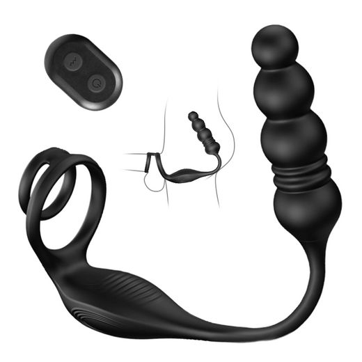 Ethan remote thrusting and vibrating four-bead massager product view 1