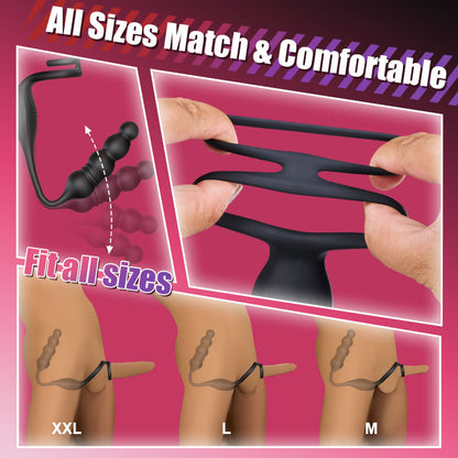 Ethan remote thrusting and vibrating four-bead massager product view 5