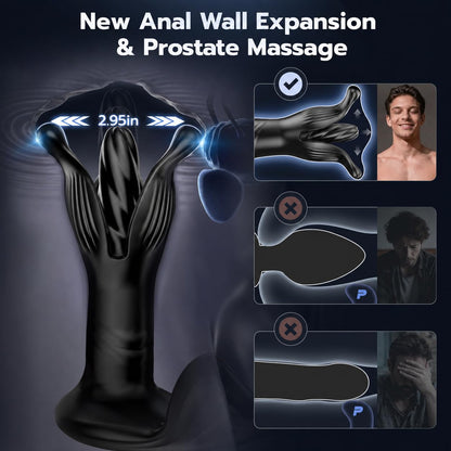 BEISAR P9 remote expanding prostate massager product feature view 2