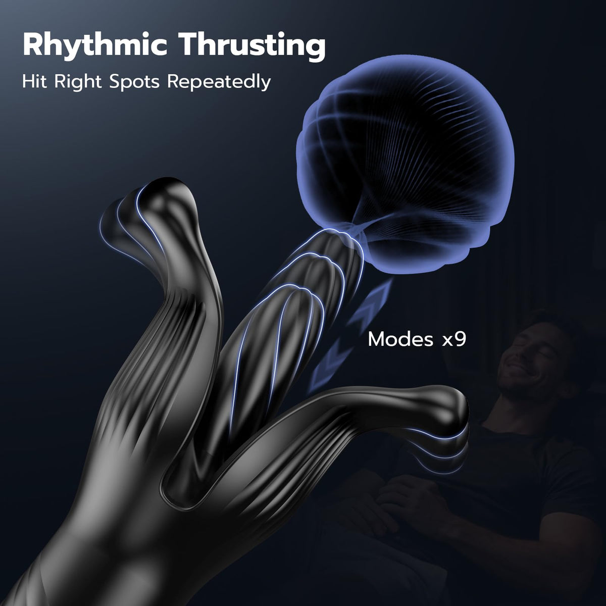 BEISAR P9 remote expanding prostate massager product feature view 3