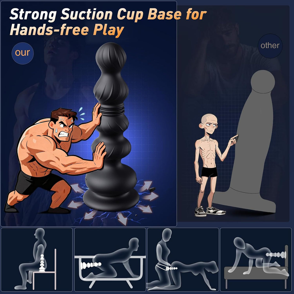 Storm X1 wide suction cup base for hands-free positioning