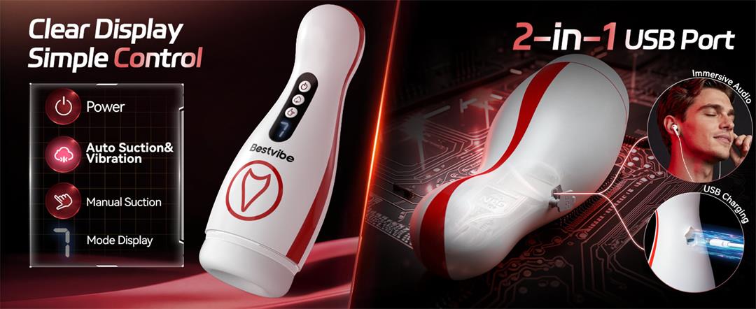 Kama Air-Pressure Stroker – 7 Suction & 7 Vibration Settings