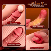 Tongue Pounder thrusting vibration tongue motion and heating functions