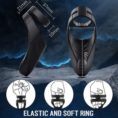Flexible dual-ring wearable fit illustration