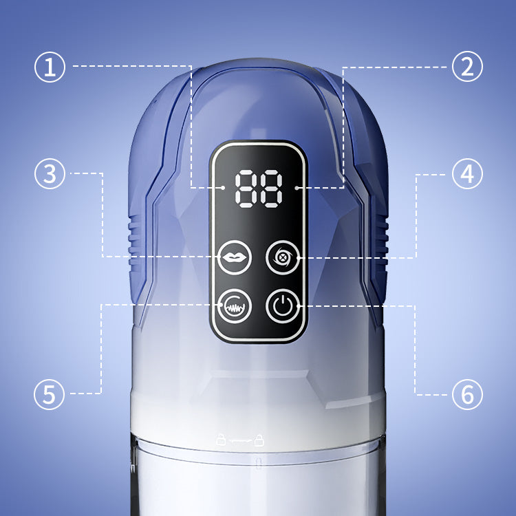 Empyrean-Automatic Male Stroker with Rotation, Suction and Precision Vibration