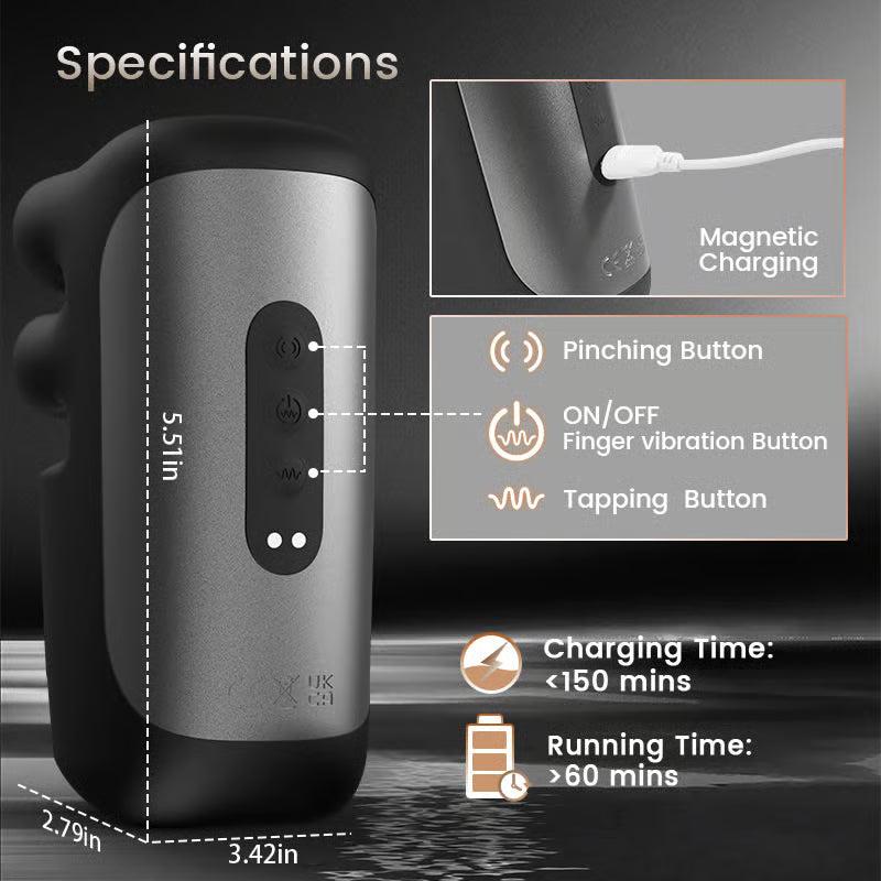 Evans PulseGrip glans vibrator product view 6