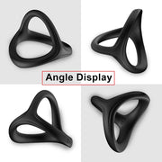 Stretchable silicone penis ring design