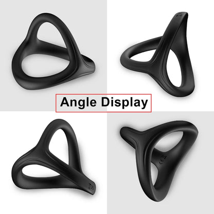 Stretchable silicone penis ring design