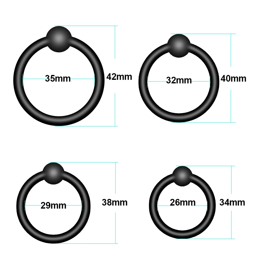 Flexible penis ring size comparison